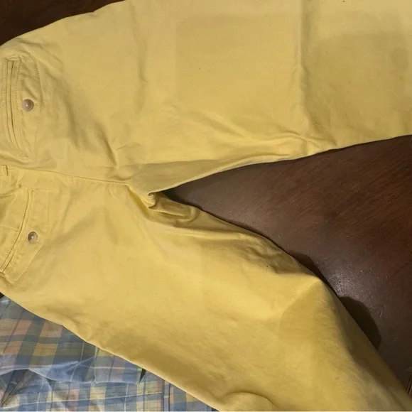 Gymboree Blue Plaid Blazer with Yellow Pants Size 5 - Picture 4 of 5